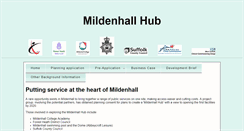 Desktop Screenshot of mildenhallhub.info